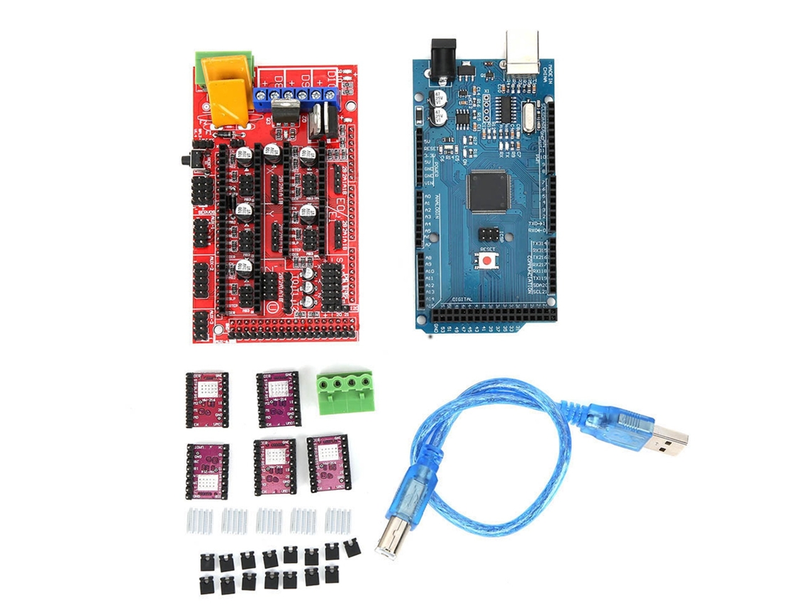 Kit De Impressora 3d Para Mega 2560 R3 Driver 8825 Placa De Circuito Impressa Reprap