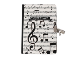 Diario I Total Music Pontilhado C/Cadeado Xl1821A