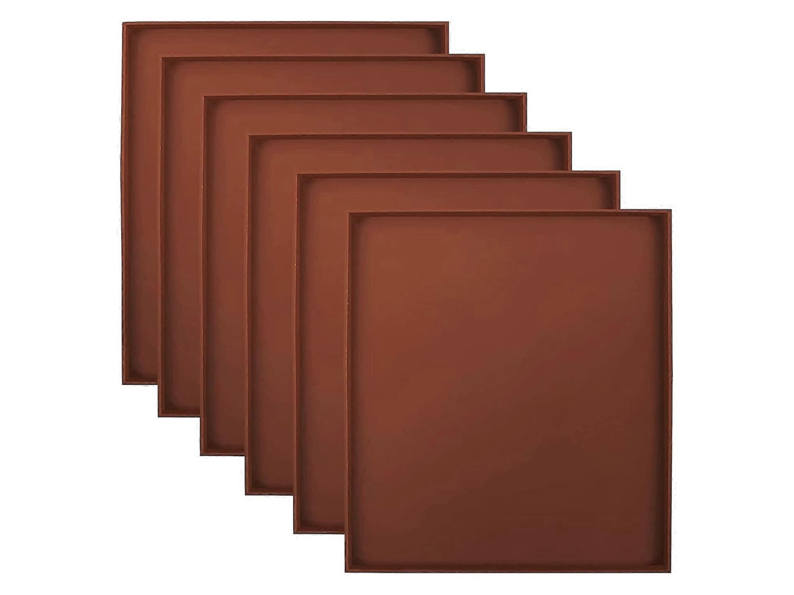 Pacote Com 6 Folhas Desidratadoras De Silicone Com Bordas Antiaderentes, Bandejas Desidratadoras Para Carne, Vegetais, Frutas E Alimentos Aquaforge