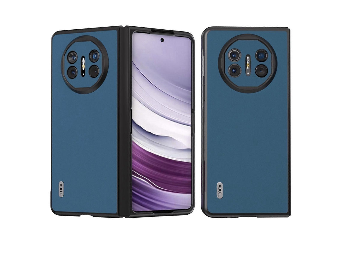 Capa De Celular Abeel De Couro Macio E Sedoso Com Bordas Pretas