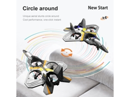Avião de Controle Remoto V17 Drone de Espuma Epp Duração Da Bateria: 15 Min Cinza YIZHOOD