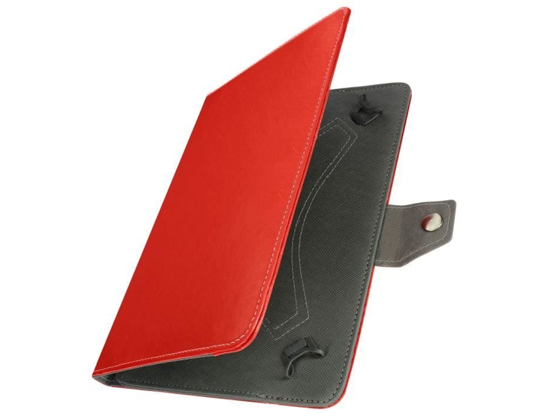 Capa Protetora Para Tablet, Em Couro, Cor Vermelho, 10 Polegadas, Para Proteção, Transporte E Utilização Diária Do Tablet