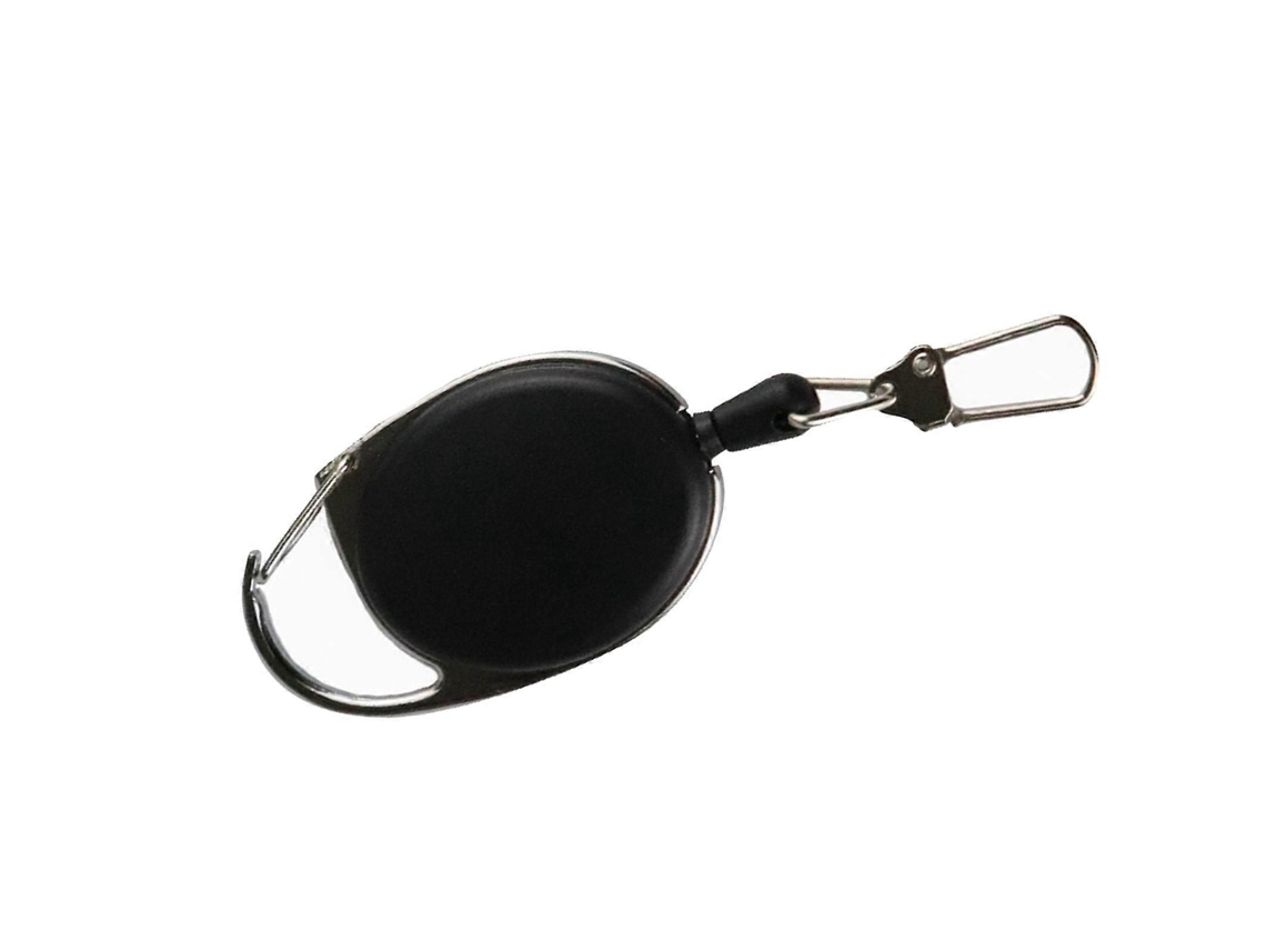 Chaveiro Retrátil Dtcy Resistente, À Prova De Roubo, Com Gancho Rápido, Portátil E Multifuncional, Com Cordão Preto.