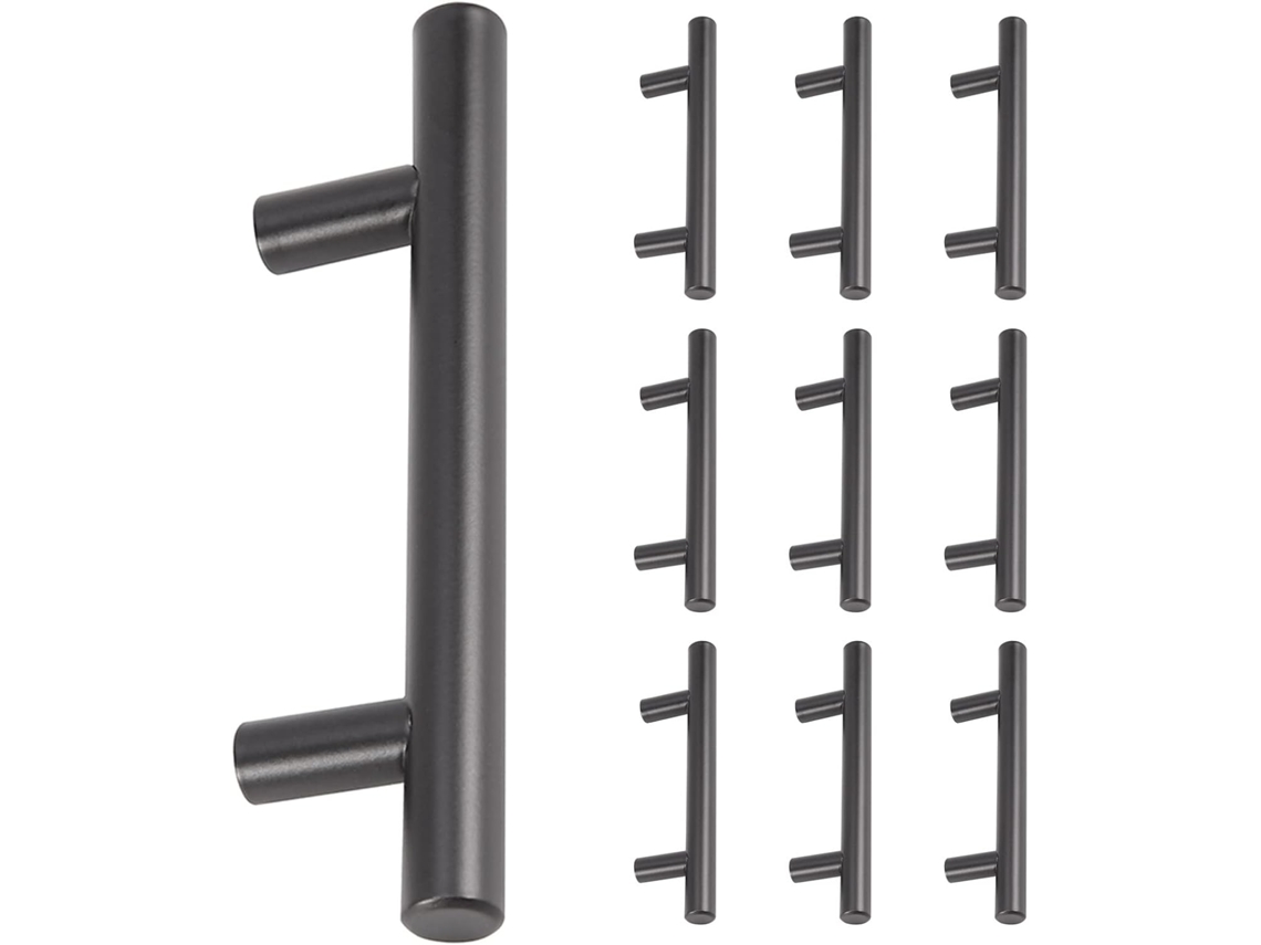 Conjunto De 10 Puxadores Armário 12, 7cm 5 Polegadas, Preto Fosco, Para Cozinha, Com 12, 7cm 5 Polegadas De Comprimento