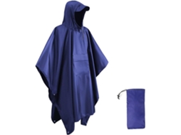 Poncho de Chuva Impermeável e Leve com Capuz e Bolsa Organizadora, Capa de Chuva Reutilizável Unissex para Caminhadas, Camping e Trabalho AQUAFORGE