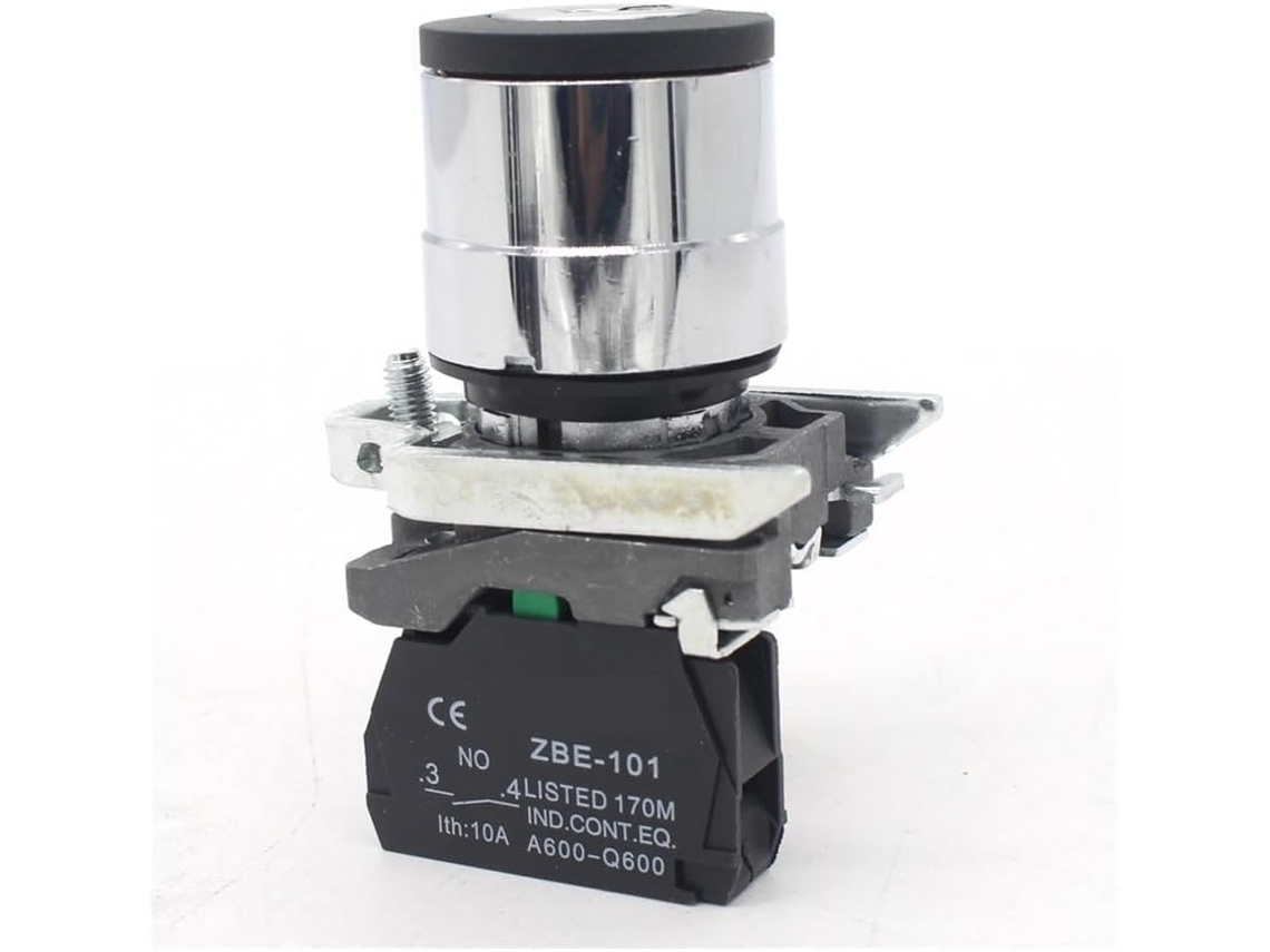 Interruptor Elétrico Tabhczqmy Xb4 Bg21 220v Com Chave, Botão De Pressão Momentâneo 2 Posições
