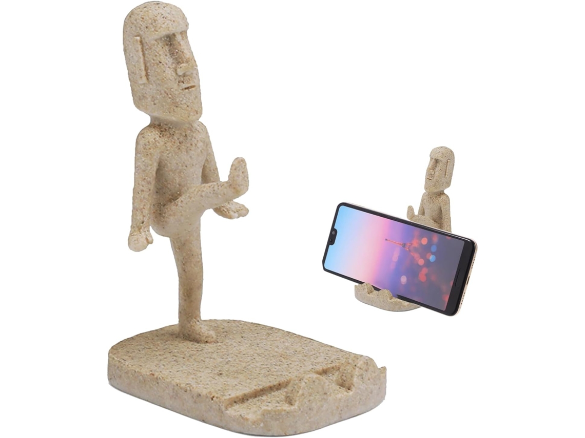 Suporte Genérico Para Celular Em Formato De Estatueta Resina Decoração Mesa Requintada Divertido Tablets E Celulares