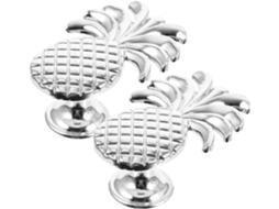 Conjunto De 2 Puxadores Decorativos Para Portas E Gavetas Cômodas, Com Um Furo Para Fixação