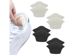 4 Pares de Palmilhas para Calçados Grandes, Autoadesivas, Proteção do Calcanhar (9mm)