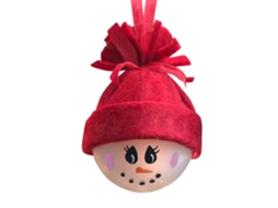 Bola De Natal Personalizada Vermelha Decoração Natalina