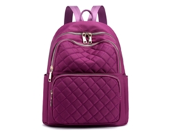 Mochila para Mulheres Bolsa de Moda Feminina Mochila de Viagem de Náilon Bolsa de Ombro Preta Pequena Mochila Casual para Mulheres Roxo