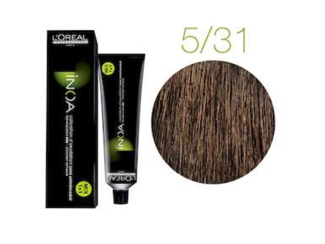 Tinta de Cabelo LOREAL Inoa 5.31 Sem Amoniaco
