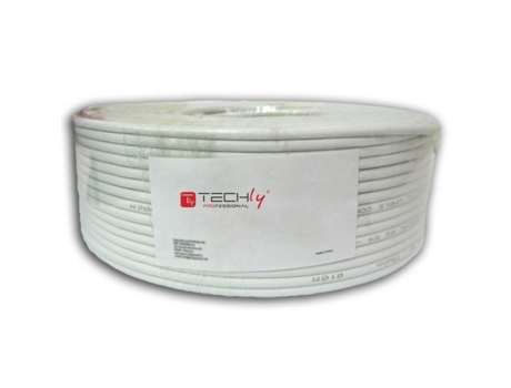 Cabo de Rede TECHLY (RJ45 - 100 m - Cinzento)