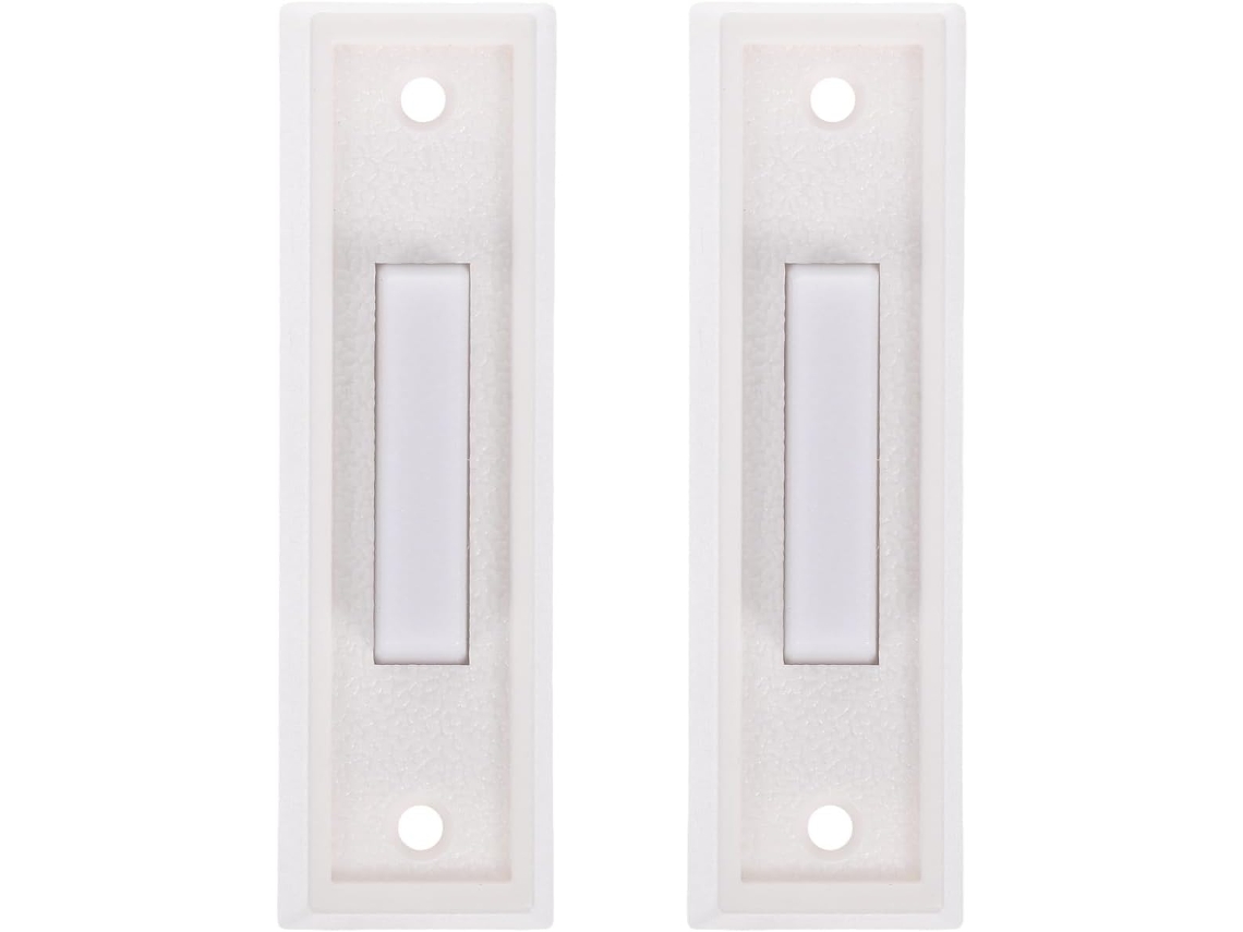 Cabilock Conjunto de 2 Botões Campainha Vintage, Design em Plástico Resistente, Substituição Casa Com Parte
