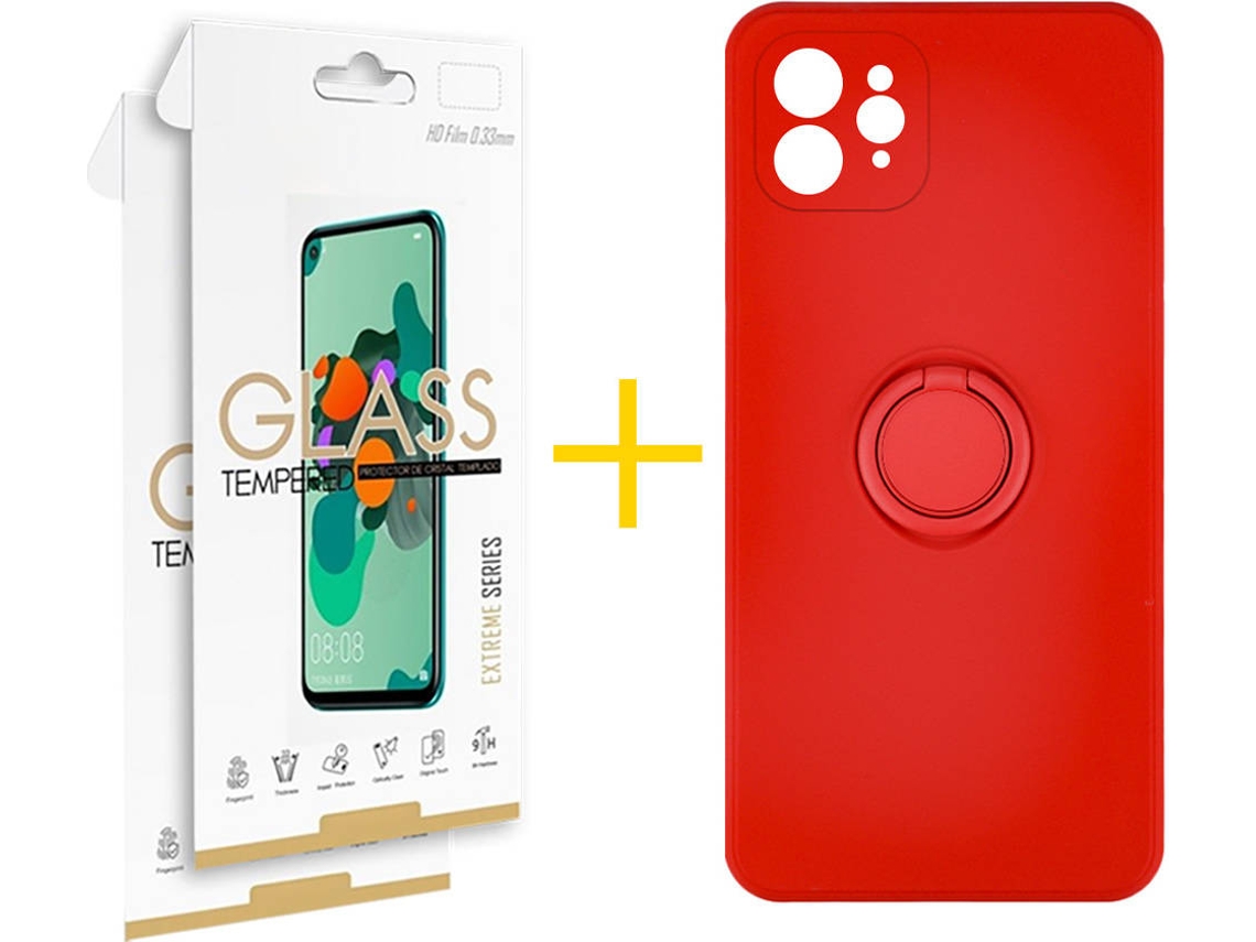 Capa + 2 Películas para iPhone 11 Pro SKYHE Vermelho