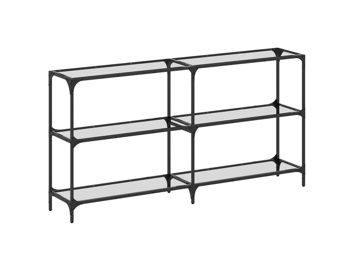 Console Table, Console Tables Vidaxl Transparente Aço (158.5 X 30 X 81 Cm)