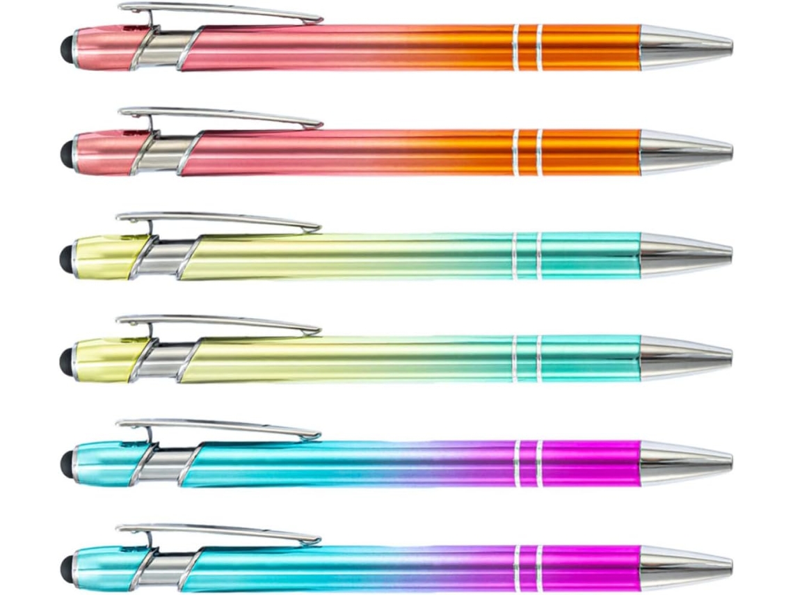 Cadernos Espiralados Em Papel Branco E Liga De Alumínio Para Planejamento Diário, Kit Compacto De 2 Unidades, Com