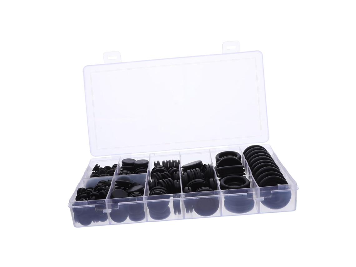 Kit Com 200 Peças De Protetores Cabos Borracha Proteção Unilateral