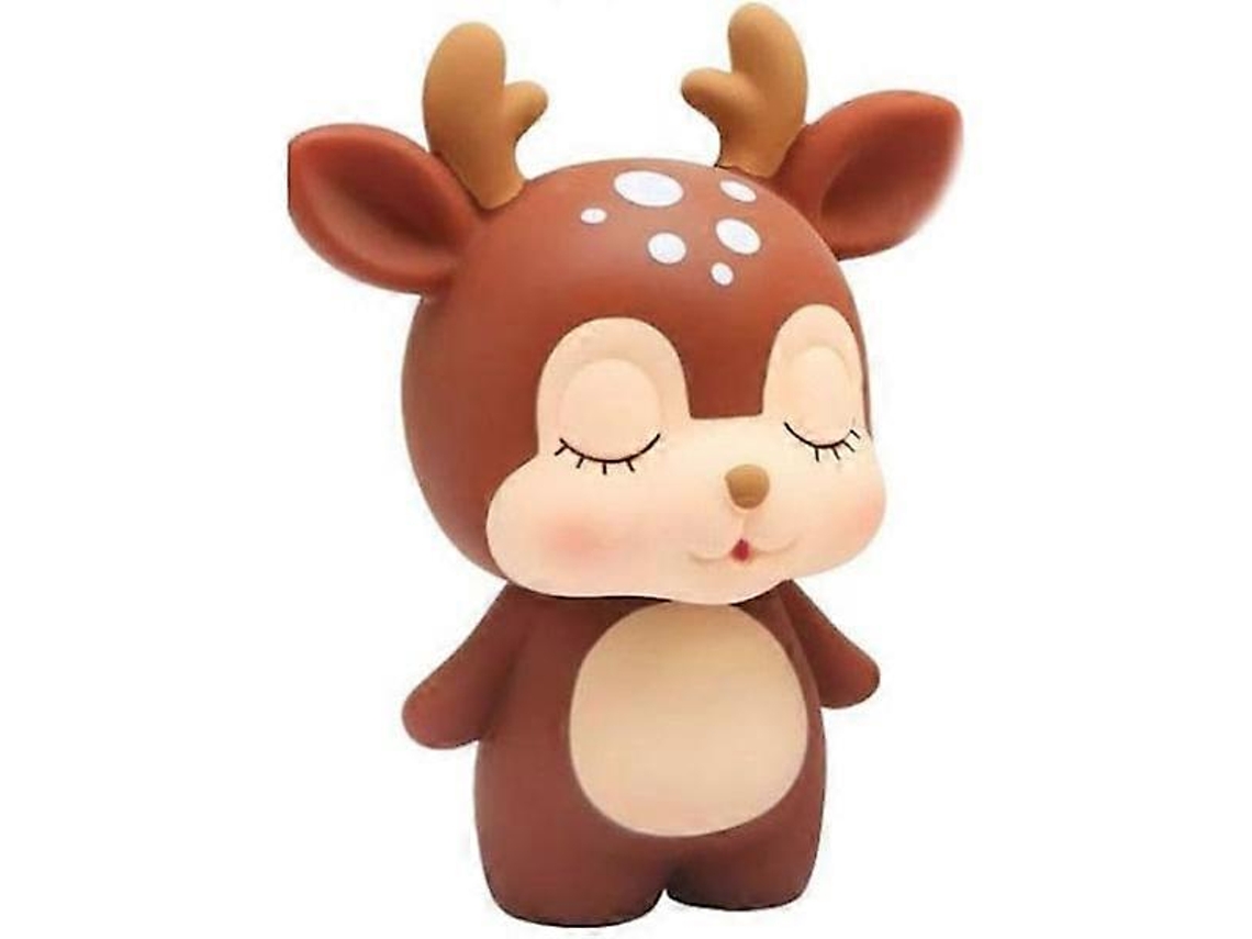 Cofrinho Em Forma De Veado Para Crianças, Pote Decorativo Para Dinheiro, Decoração Fofa Para Mesa, 15,4 X 10 X 19,3 Cm, Cor Café Aquaforge