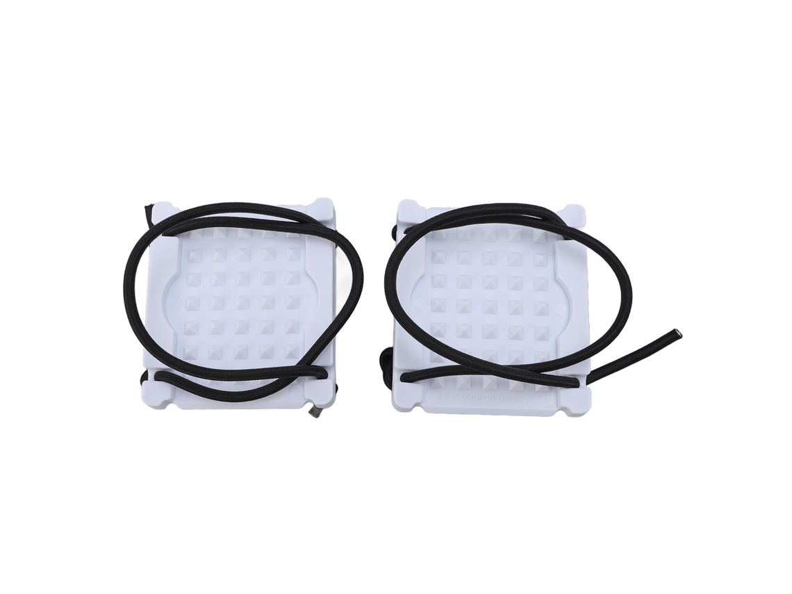 2pcs de placa de peso para mergulho, com cinto ajustável, liberação rápida, nylon e fibra de vidro, branco
