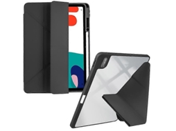 Capa para tablet de couro sintético transparente e acrílico Webake