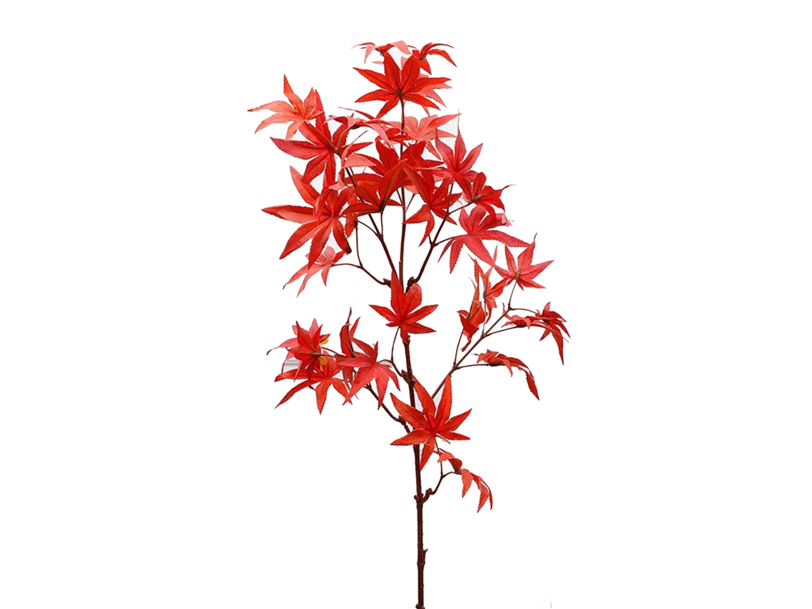 Ramo Artificial Acer Vermelho 83cm Decoração Residencial