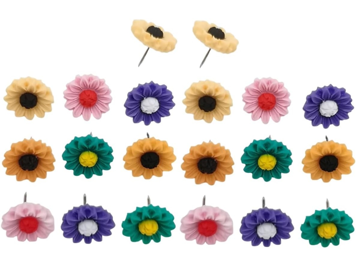 Lurrose Conjunto De 100 Tachinhas Em Formato Girassol Multifuncionais
