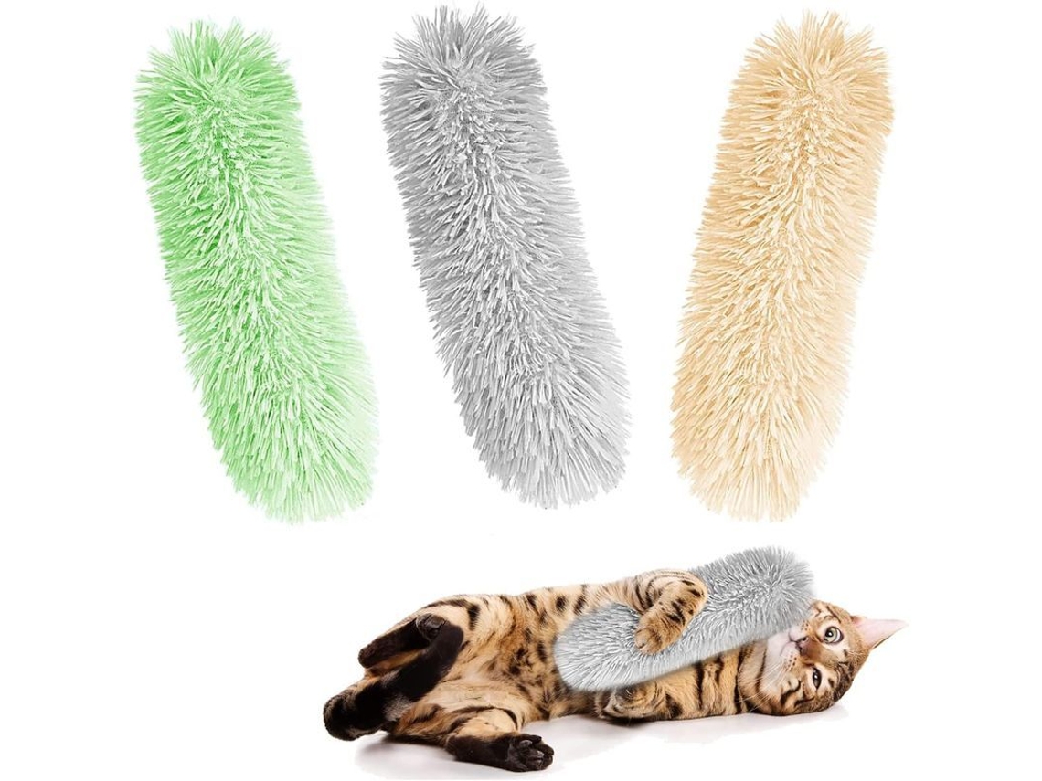 2026-linjou 3 Brinquedos De Catnip Para Gatos, Brinquedos De Pelúcia Interativos Para Morder E Brincar