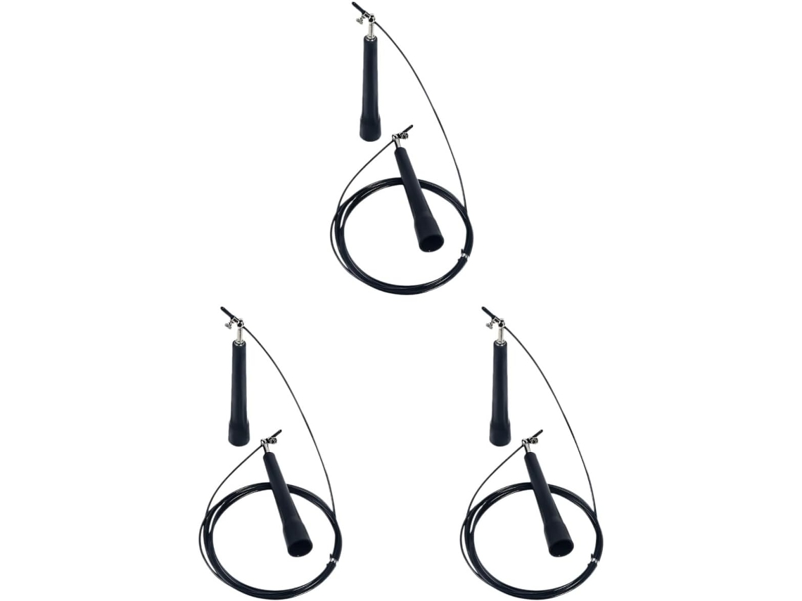 Conjunto de Corda Pular Besportble 2 Peças, Treinamento, para Uso Externo, Cordas Exercício, com Peso, Faixa