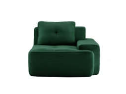 Sofá Cordelia Rsf Em Veludo Cotelê Verde Com Almofada Decorativa