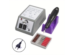 Lixa Elétrica Para Unhas, Com 12 Acessórios, Cor Cinza
