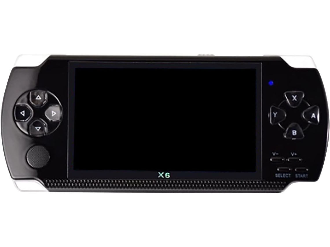 Console Portátil Retrô com 1200 Títulos Clássicos, Tela de 4,3 Polegadas, Preto AQUAFORGE