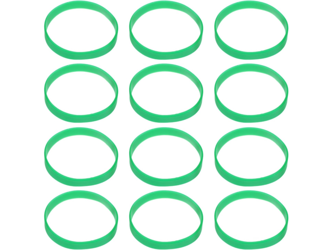 Pulseiras De Silicone Verde Villcase Para O Dia São Patrício, 100 Unidades, Pulseiras Esportivas Elásticas Para Eventos