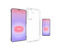 Kit Capa Superprotect Anti-shock Película De Vidro Clearglass Phonecare Para Samsung Galaxy A27 5g - Transparente