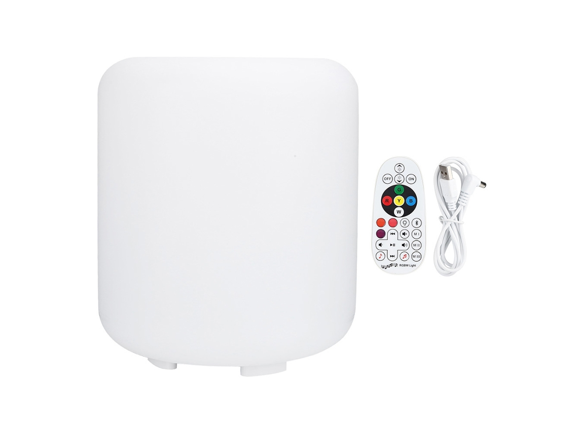 2026 lâmpada de Noite Led com Alto falante Bluetooth Controle Remoto Inteligente Recarregável para Quarto Mesa de Noite Luz Colorida