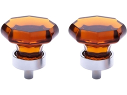 Plafope 2 Peças Puxadores De Porta Cristal Estilo Europeu Para Uso Doméstico, Puxadores De Substituição Em Liga Zinco