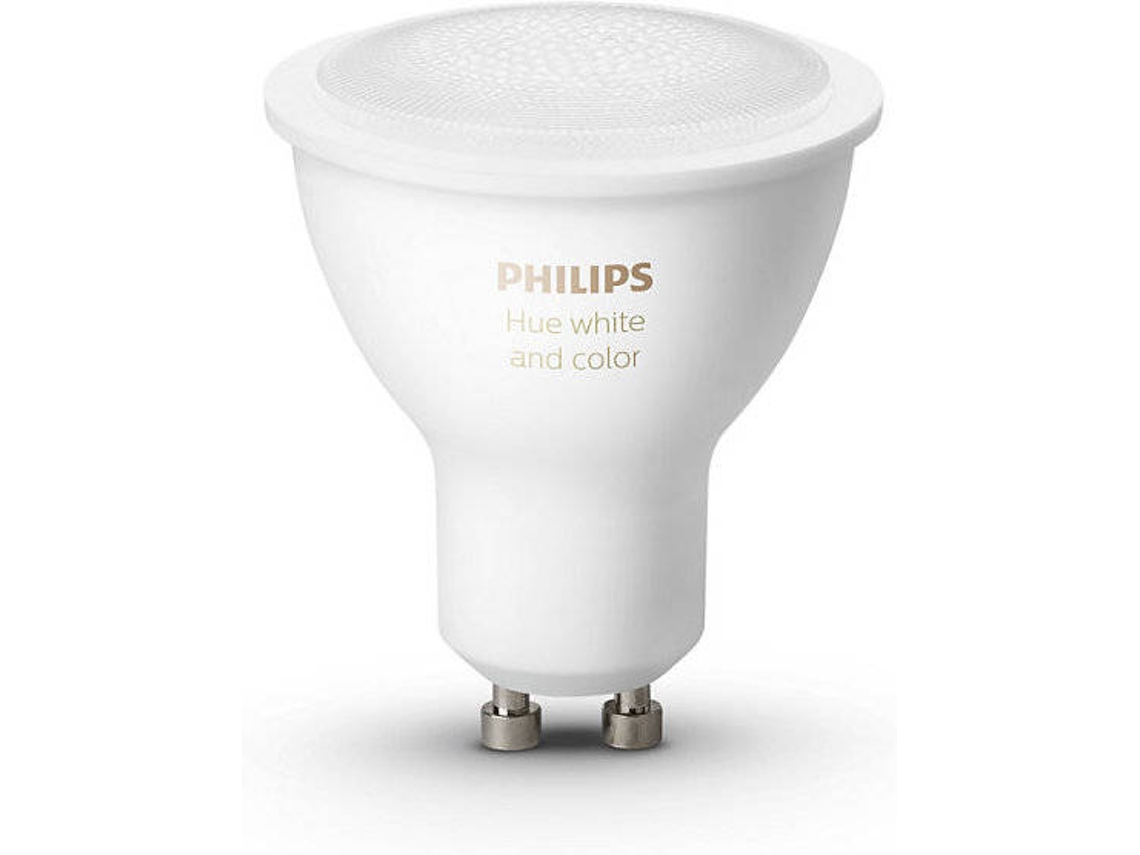 Kit 2 Lâmpadas Inteligentes PHILIPS HUE  (GU10 - Branco e cor)