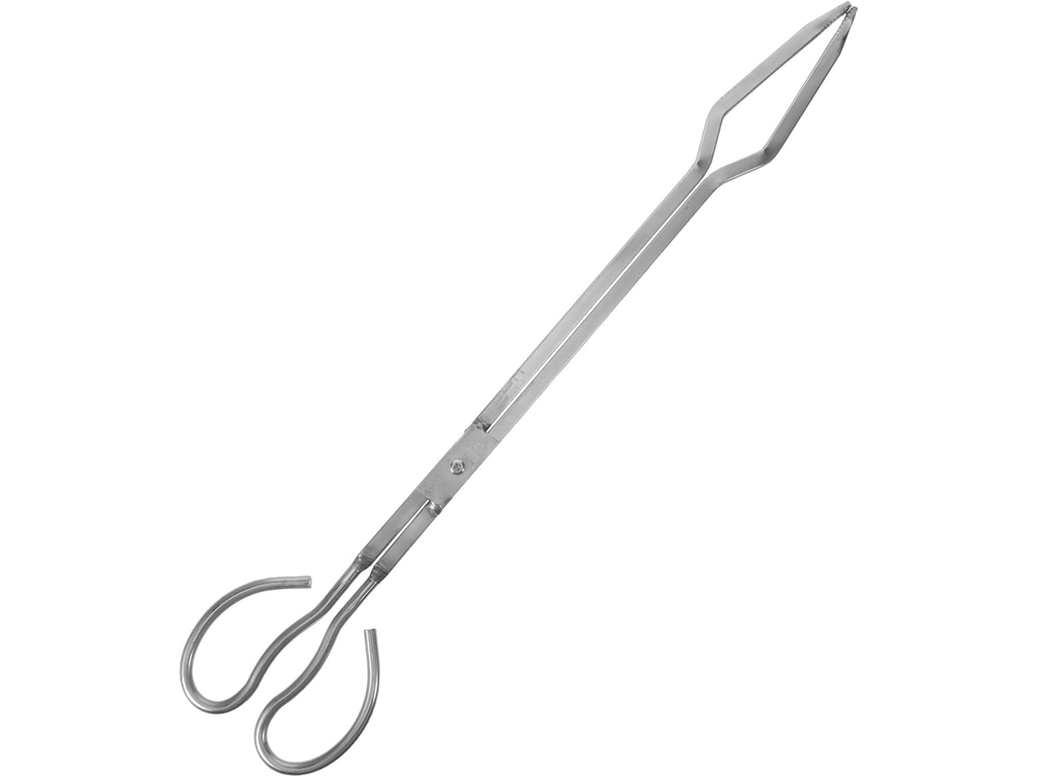 Pinças De Aço Inoxidável Para Lareiras E Churrasqueiras, Resistentes E Fáceis De Manusear, Para Mover Lenha E Carvão Em