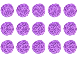 Bolas Decorativas Plástico Decoração Simples Criativa 5 Pacote 15 Unidades Resistentes Desgaste Adequadas GOKOCO