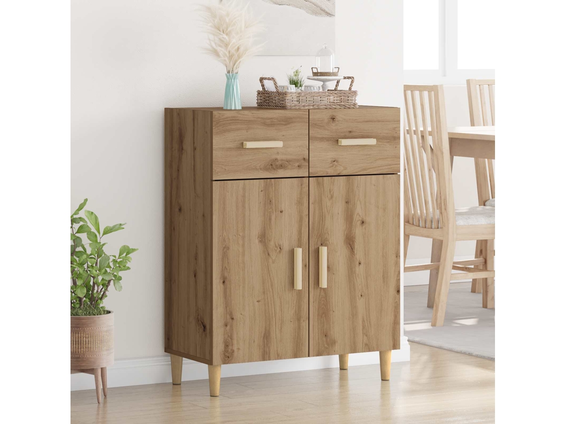 Vidaxl Buffet Carvalho Artisiano 34 X 69.5 X 89 Cm