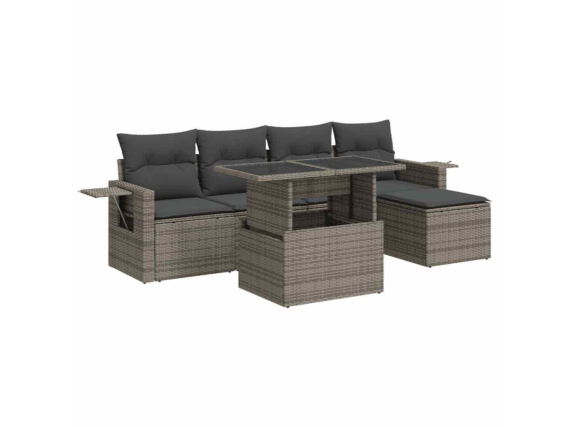 Garden Sofa Set, Garden Sofa Sets Vidaxl Cinzeto Rattan / Vime (n/a)