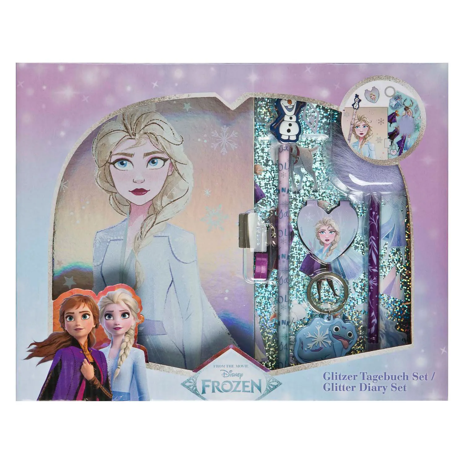 Conjunto de Diário Frozen 6 Peças