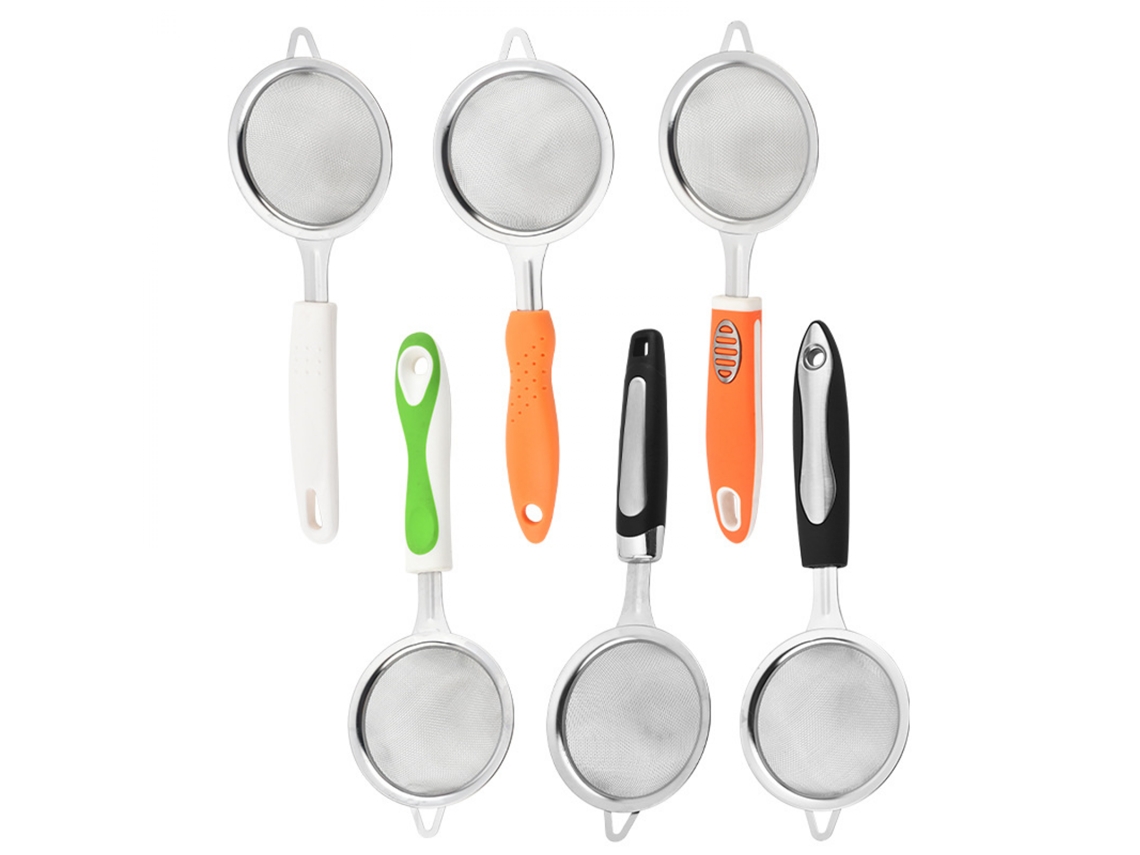 6 Peneiras De Cozinha Em Aço Inoxidável