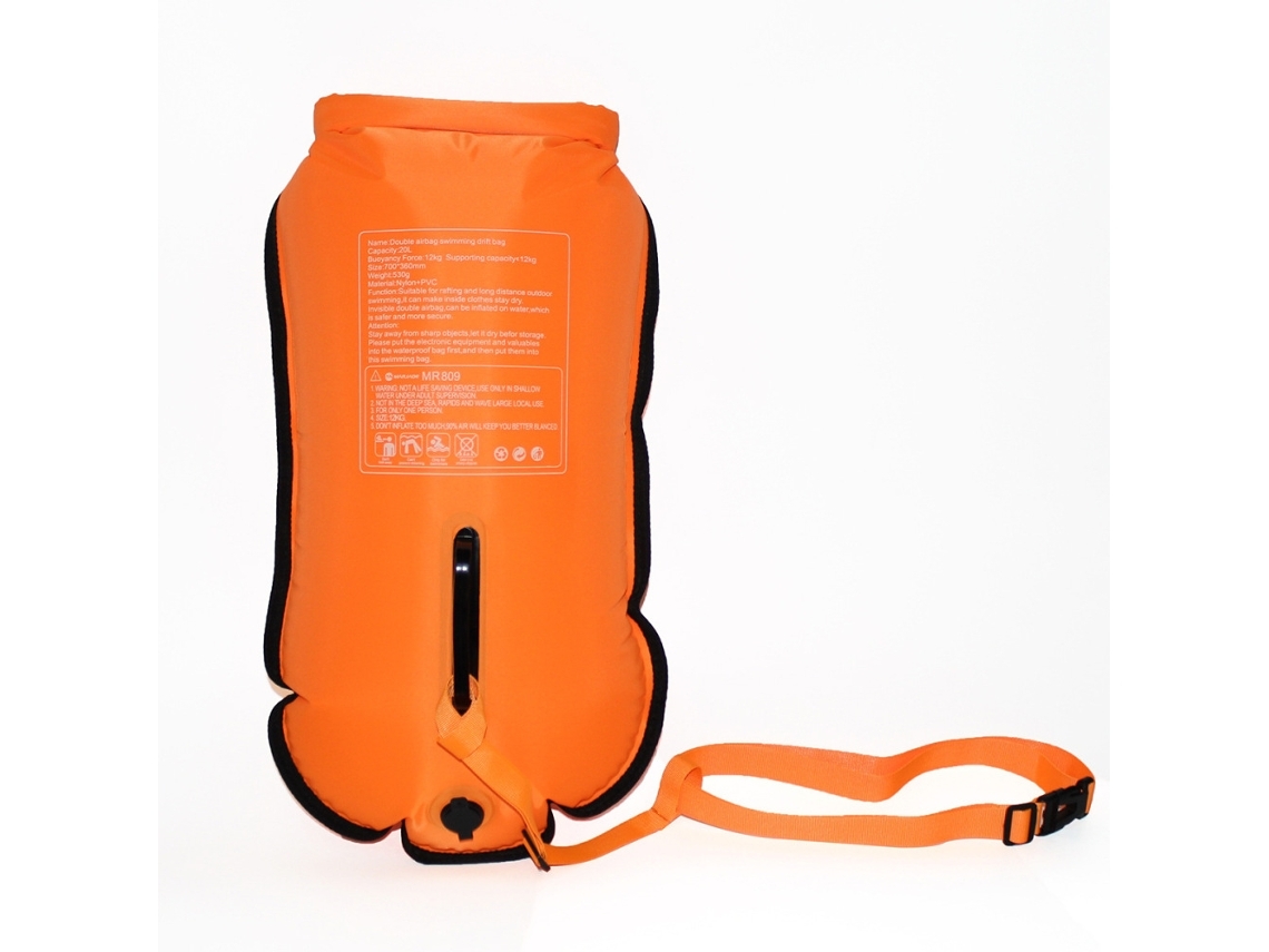 Bolsa Impermeável Para Natação, 1 Unidade, Laranja