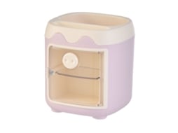 Porta lápis e Canetas com Múltiplos Compartimentos Pp Pet Porco Cartoon Fofo Organizador Desktop