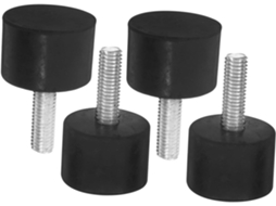Conjunto De 4 Pés Niveladores Ajustáveis Com Rosca, Antiderrapantes E Com Absorção De Impacto Para Mesas, Cadeiras E