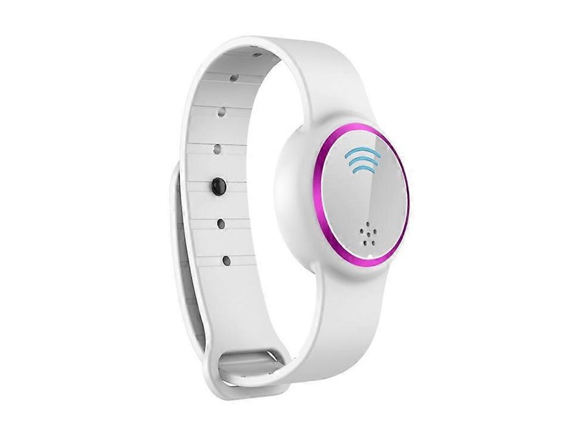 Repelente ultrassônico de mosquitos, pulseira eletrônica, relógio portátil para atividades ao ar livre, repelente de mosquitos, Hengrongshen branco e roxo