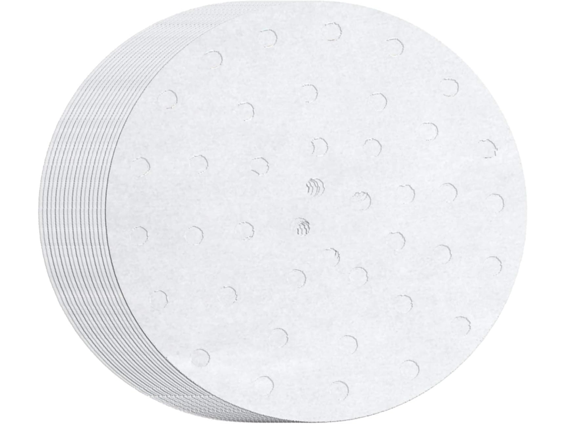 100 Unidades De Papel Manteiga Perfurado Em Palito Bambu Para Fritadeira Elétrica 30 Cm (12 Polegadas).