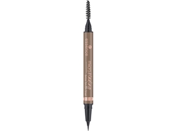 Lápis De Sobrancelhas - Escova De Microblading Liner Essence - N°03 Castanho Neutro - À Prova D'água - Ponta Ultra Precisa