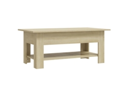 Coffee Table, Coffee Tables Vidaxl Marrom Madeira Processada (102 X 55 X 42 Cm)